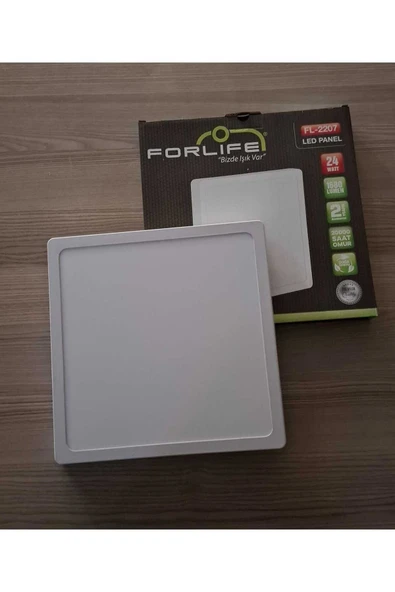 Ledim Beyaz Ledli 24 Watt Kare Sıva Üstü Led Panel Tavan Armatürü Spot Led Lamba Adaled - 4
