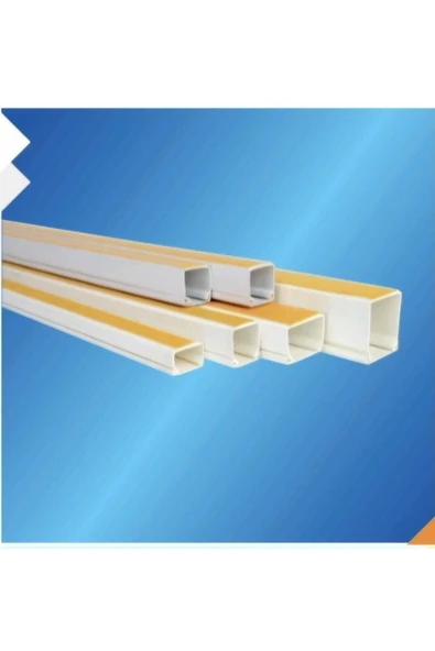 Depa 25X25 Yapışkanlı Kablo Kanalı 1Boy 2Mt (1Adet Alımda Kanal 2 Ye Bölünür)