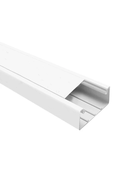 DEPA 100X50 Kablo Kanal - Içten Kapaklı Sistem Kablo Kanalları Ve Aksesuarları