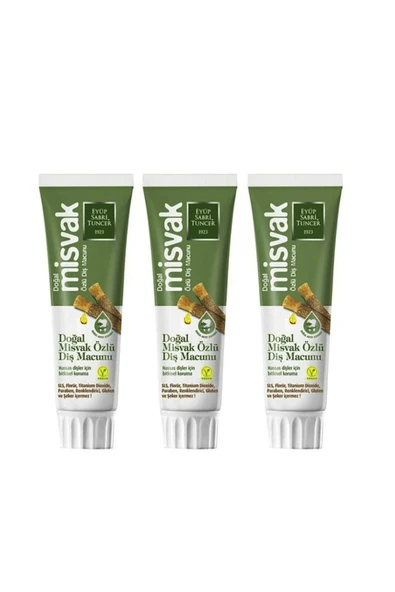 Eyüp Sabri Tuncer Doğal Misvak Özlü Diş Macunu 90 Ml 3 Adet ürün görseli