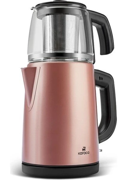 Karaca Tea Glass 2in1 1650 W Rose Gold Çelik Çay Makinesi - 8