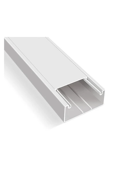 Mutlusan Kablo Kanalı 2 Metre Beyaz 100X50 Mm