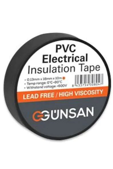 100 Adet Günsan Siyah Elektrik Bantı