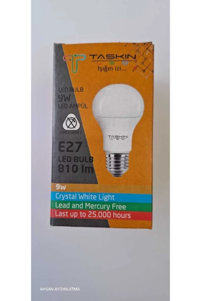 Taşkın 9W Led Ampul Beyaz Iişık - 2