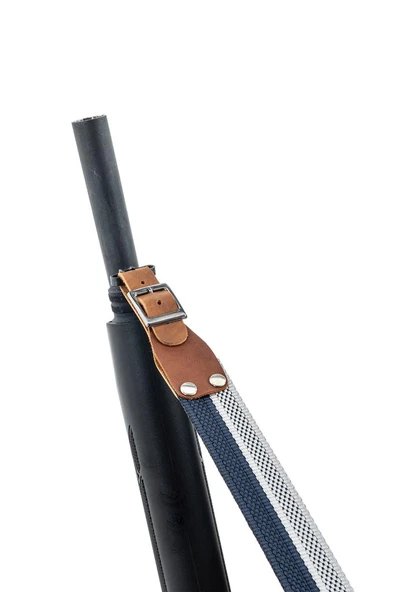 Tüfek Askı Kayışı - Savage - 3.5 cm Kolon - Beyaz/Lacivert - Resim 2