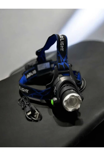Urzsmell Tito Desing Cata-9123 Led 3 Fonksiyonlu Kafa Feneri,Ayarlanabilir,Şarj Edilebilir Pilli,Kamp Lambası - 2