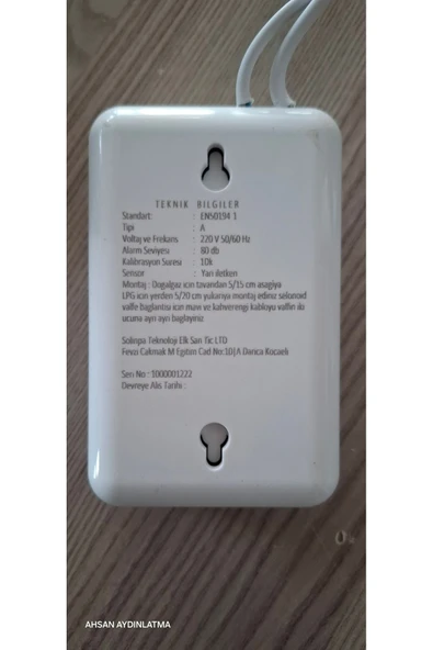 Safegaz Doğalgaz Ve Lpg Gaz Alarm Dedektörü - 4