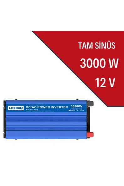 Lexron 3000W - 12V Tam Sinüs İnverter