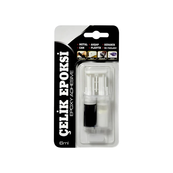 Güçlü Çelik Epoksi Yapıştırıcı 6 ml Metal Plastik Seramik Cam Çelik yalıtım Onarma Doldurma 1 Adet - 2