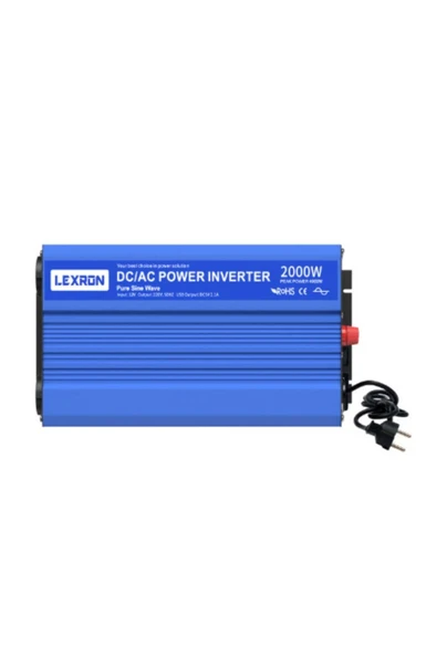 Lexron 12V Volt-2000W Watt Ups Tam Sinüs İnverter