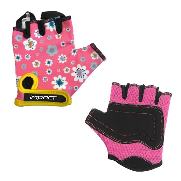 İMPACT ELDİVEN FLOWER KISA PARMAK PEMBE M ELD-150