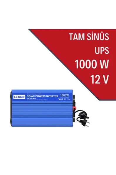 Lexron 1000W 12V Tam Sinüs Inverter (Ups)