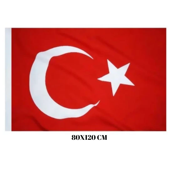 80x120 cm raşel türk bayrağı kenarı dikişli yurt - 2