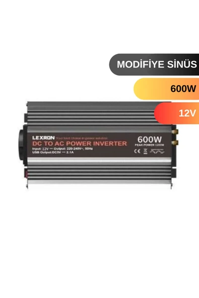Lexron 600 W Watt 12V Modifiye Sinus Inverter