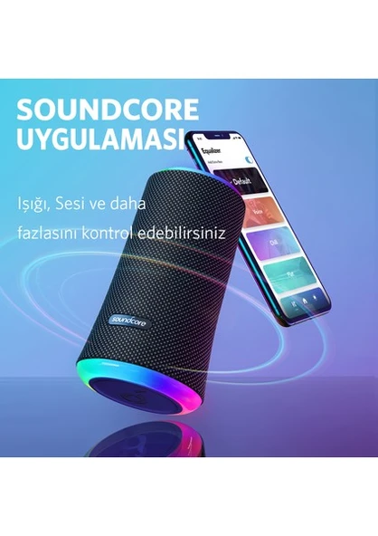 Anker SoundCore Flare II Mavi Bluetooth Hoparlör - Resim 8
