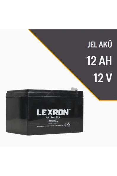 Lexron 12A - 12V  Kuru Tip Akü (Agm Akü)