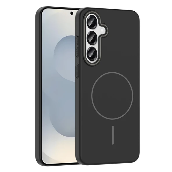 Galaxy S25 Plus Kılıf M-safe Şarj Özellikli Zore Ruby Sert Kapak - 10
