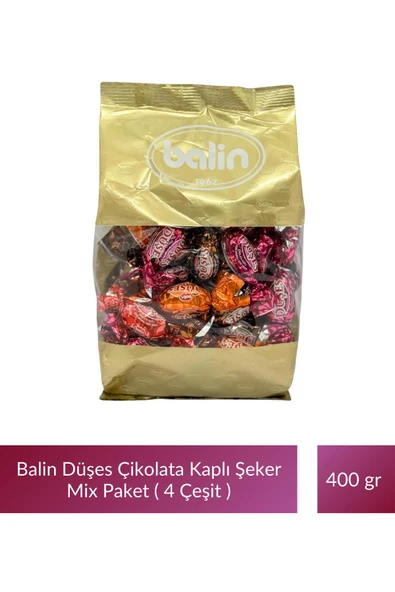 Balin Düşes Çikolata Kaplı Mix Şeker ( 4 Çeşit ) 400 gr x 2 Adet - 2