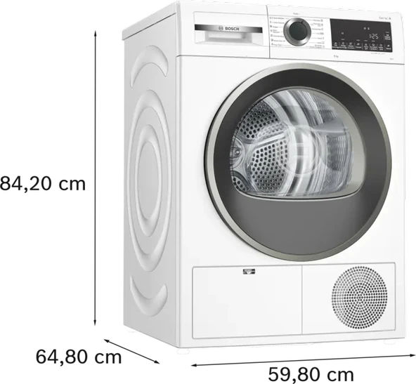 Bosch WQG241A0TR 9 kg Çamaşır Kurutma Makinesi - 6