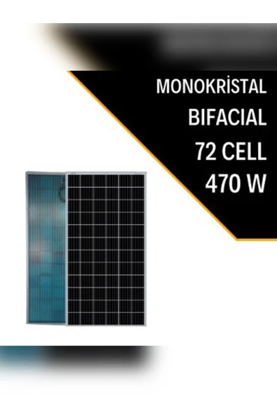 Lexron 470W Bıfacıal Monokristal Güneş Paneli