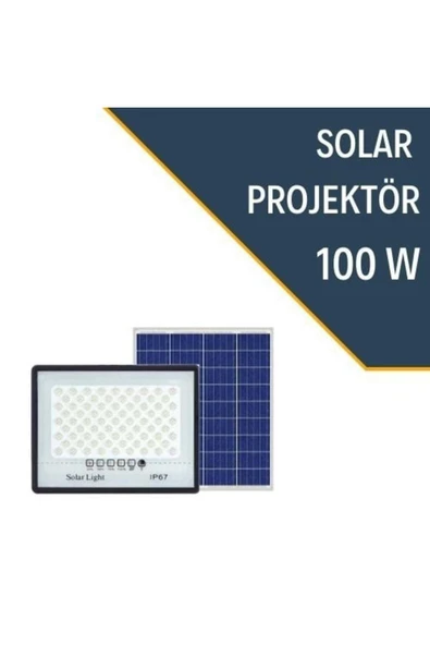 Lexron 100 Watt Solar Projektör - 4