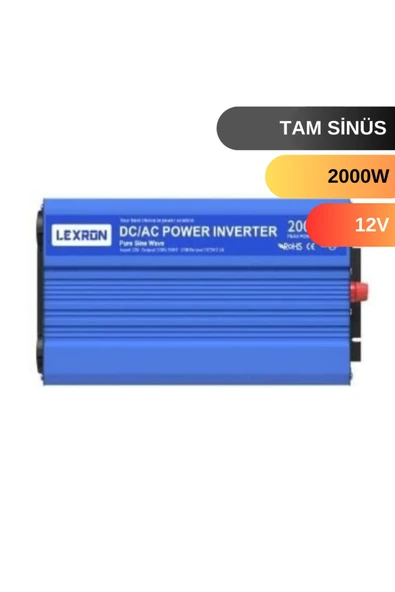 Lexron 2000 W Watt 12V Tam Sinus Inverter