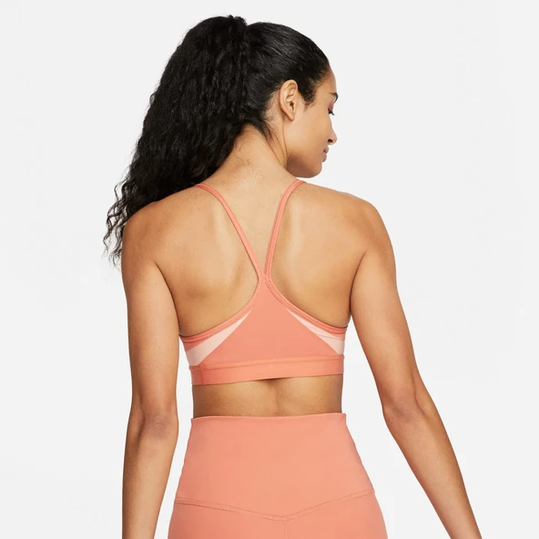 Nike Dri-FIT Indy V-Neck Kadın Pembe Bra - 3