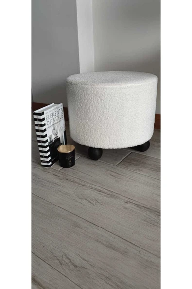 Fahrettin Küçük Puf El Yapımı Puf Kedi Yatağı Makyaj Masası Pufu Salon Pufu Oturma Odası Pufu Orta Sehpa - 3