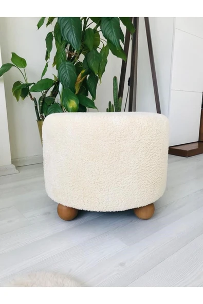 Fahrettin Küçük Puf El Yapımı Puf Kedi Yatağı Makyaj Masası Pufu Salon Pufu Oturma Odası Pufu Orta Sehpa - 2