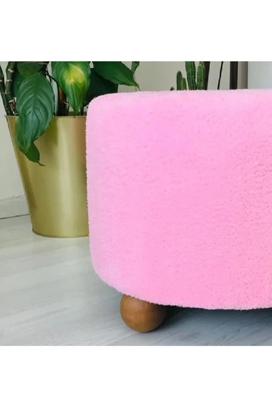 Fahrettin Küçük Puf El Yapımı Puf Kedi Yatağı Makyaj Masası Pufu Salon Pufu Oturma Odası Pufu Orta Sehpa - 3