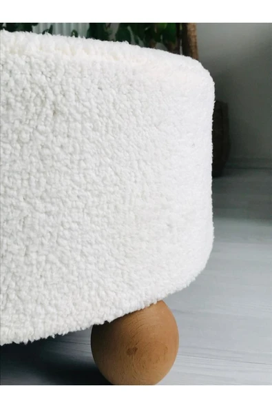 Fahrettin Küçük Puf El Yapımı Puf Kedi Yatağı Makyaj Masası Pufu Salon Pufu Oturma Odası Pufu Orta Sehpa - 3