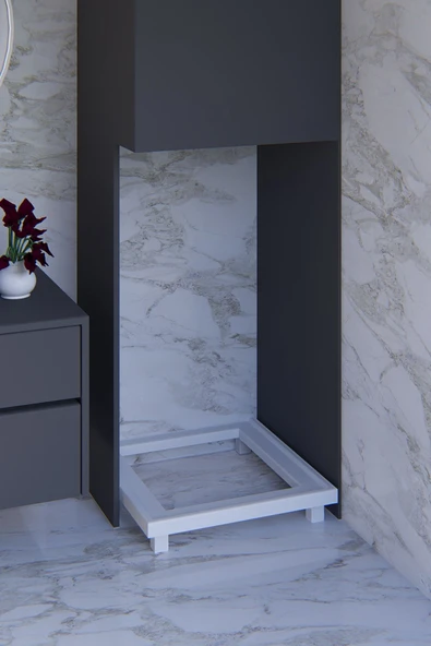 Fahrettin Küçük Beyaz Eşya Altlığı Çamaşır, Bulaşık Makinesi ve Buzdolabı Soba. 150 Kg Taşıma Kapasiteli Altlık. - 2