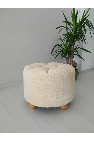 Fahrettin Küçük Puf El Yapımı Puf Kedi Yatağı Makyaj Masası Pufu Salon Pufu Oturma Odası Pufu Orta Sehpa