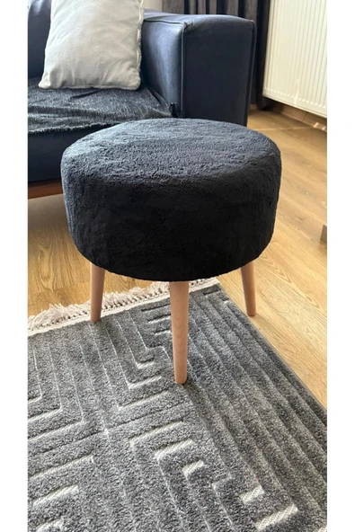 Fahrettin Küçük ROMA Wellsoft Çok Amaçlı Dekoratif Puf Kedi Yatağı Makyaj Masası Pufu Oturma Odası Pufu Orta Sehpa - 4