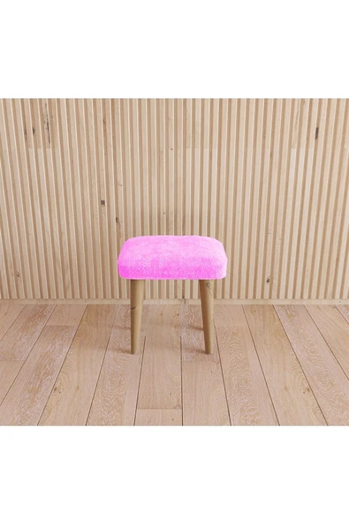 Fahrettin Küçük Montessori Çocuk Masası Oyun Masası Aktivite Masası Çalışma Masası - 2 Adet Welsoft Pembe Puflu - 4