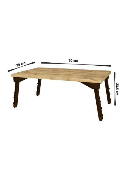 Fahrettin Küçük Katlanabilir Laptop Sehpası Çalışma Sehpası Kahvaltı Laptop Standı Kahvaltılık Bilgisayar Sehpası - 3