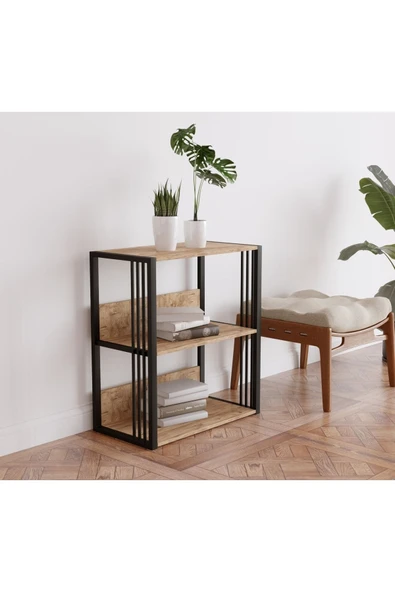 Fahrettin Küçük Iron 3 Raflı Metal Kitaplık