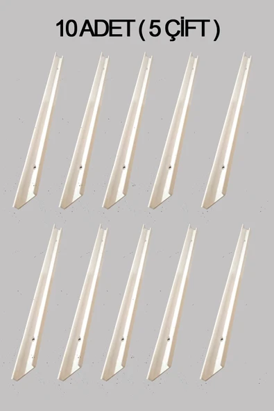 Fahrettin Küçük Montessori Oyuncak Dolabı Rayı 10 Adet Saklama Kutusu Rayı 28 Cm Beyaz