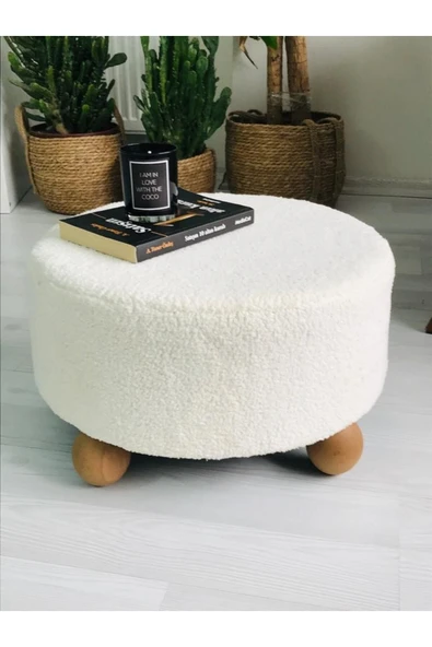 Fahrettin Küçük Puf El Yapımı Puf Kedi Yatağı Makyaj Masası Pufu Salon Pufu Oturma Odası Pufu Orta Sehpa
