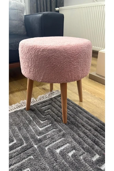 Fahrettin Küçük ROMA Wellsoft Çok Amaçlı Dekoratif Puf Kedi Yatağı Makyaj Masası Pufu Oturma Odası Pufu Orta Sehpa - 3