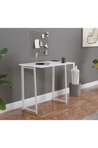 Fahrettin Küçük Work Katlanabilir Çalışma Masası Bilgisayar Masası Çizim Masası 50x80 Cm - 4