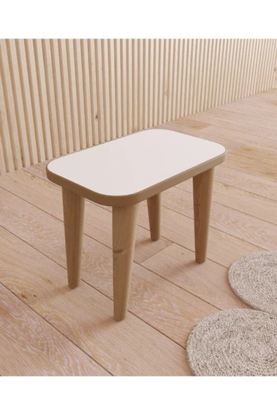 Fahrettin Küçük Çocuk Taburesi Çocuk Sandalyesi Çocuk Oturağı Ahşap Tabure Puf Oturak - 3