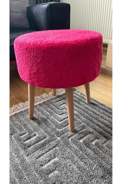 Fahrettin Küçük ROMA Wellsoft Çok Amaçlı Dekoratif Puf Kedi Yatağı Makyaj Masası Pufu Oturma Odası Pufu Orta Sehpa - 4