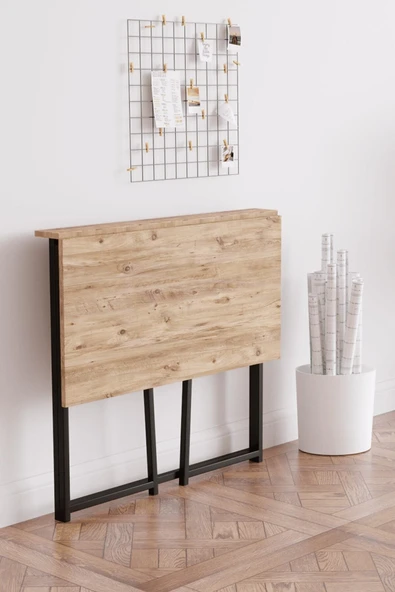 Fahrettin Küçük Work Katlanabilir Pratik Çalışma Masası Bilgisayar Masası Çizim Masası 50x80 Cm - 3