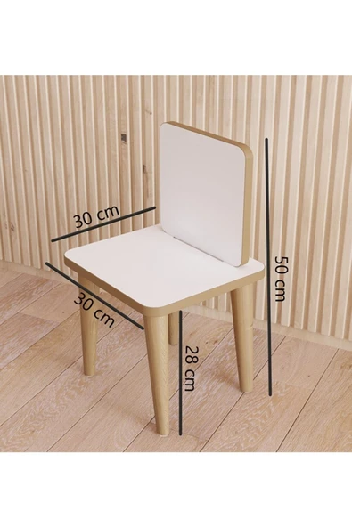 Fahrettin Küçük Çocuk Çalışma Masası Montessori Çocuk Masası Oyun Masası Aktivite Masası Çalışma Masası Sandalye - 3