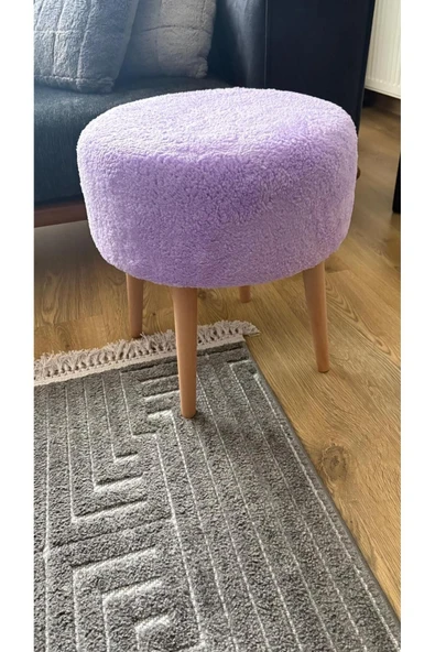 Fahrettin Küçük ROMA Wellsoft Çok Amaçlı Dekoratif Puf Kedi Yatağı Makyaj Masası Pufu Oturma Odası Pufu Orta Sehpa - 4