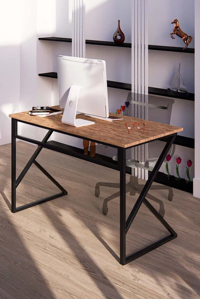 Fahrettin Küçük Elena Çalışma Masası Ofis Masası Oyuncu Masası Yemek Masası Okul Masası Genç Odası 60x120 Cm - 4