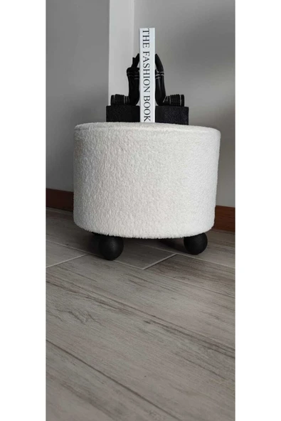 Fahrettin Küçük Puf El Yapımı Puf Kedi Yatağı Makyaj Masası Pufu Salon Pufu Oturma Odası Pufu Orta Sehpa - 4