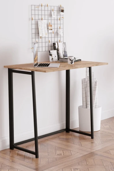 Fahrettin Küçük Work Katlanabilir Pratik Çalışma Masası Bilgisayar Masası Çizim Masası 50x80 Cm - 2