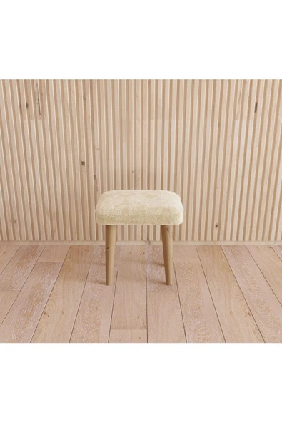 Fahrettin Küçük Montessori Çocuk Masası Oyun Masası Aktivite Masası Çalışma Masası - 2 Adet Welsoft Beyaz Puflu - 4